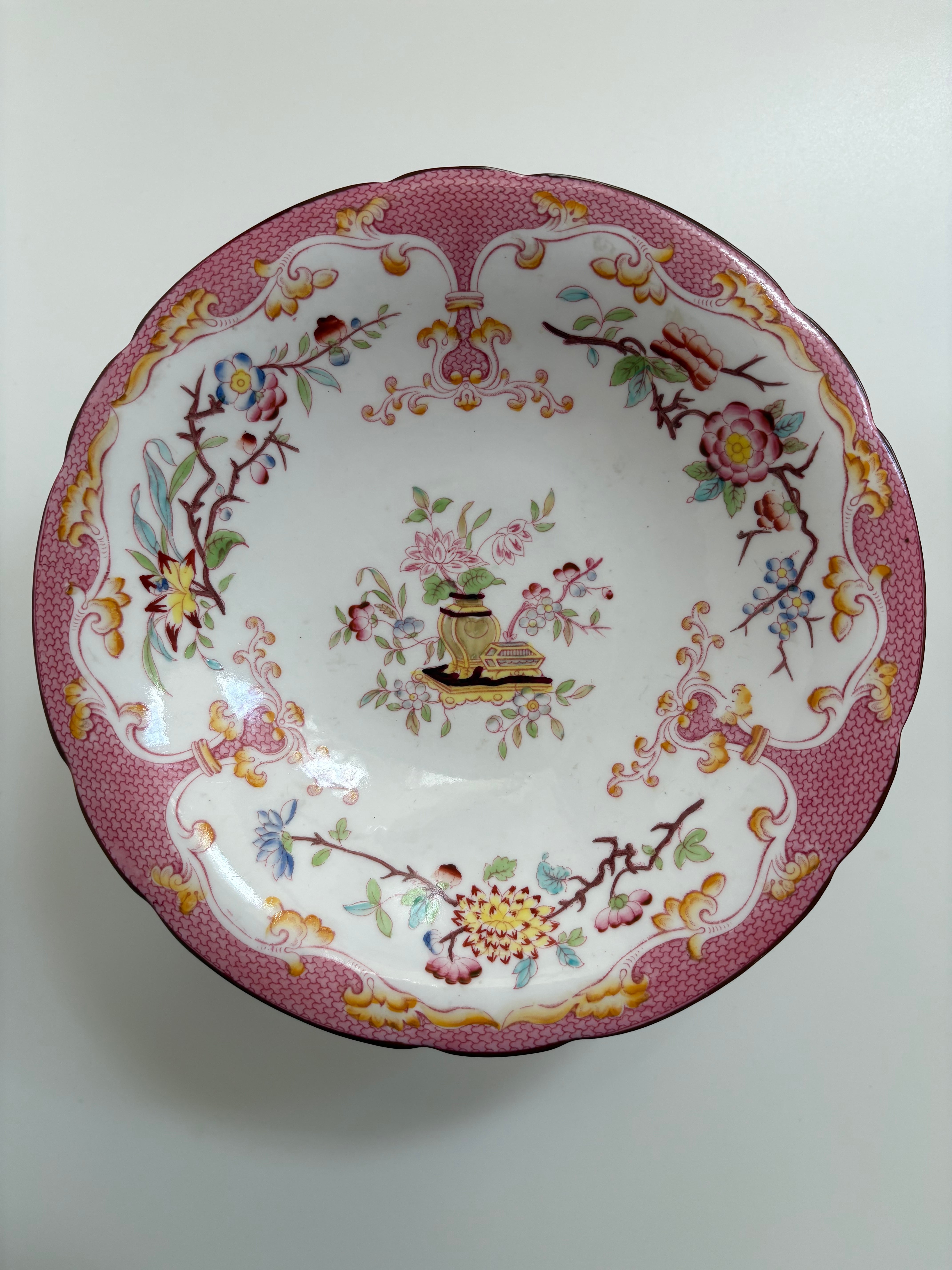 サルグミンヌ MINTON No.235（ミントン）コンポティエ（手描きの花模様