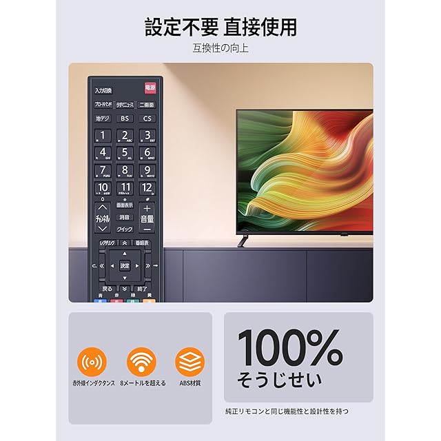 テレビリモコン CT-90352 for Toshiba 東芝 REGZA テレビリモコン 交換