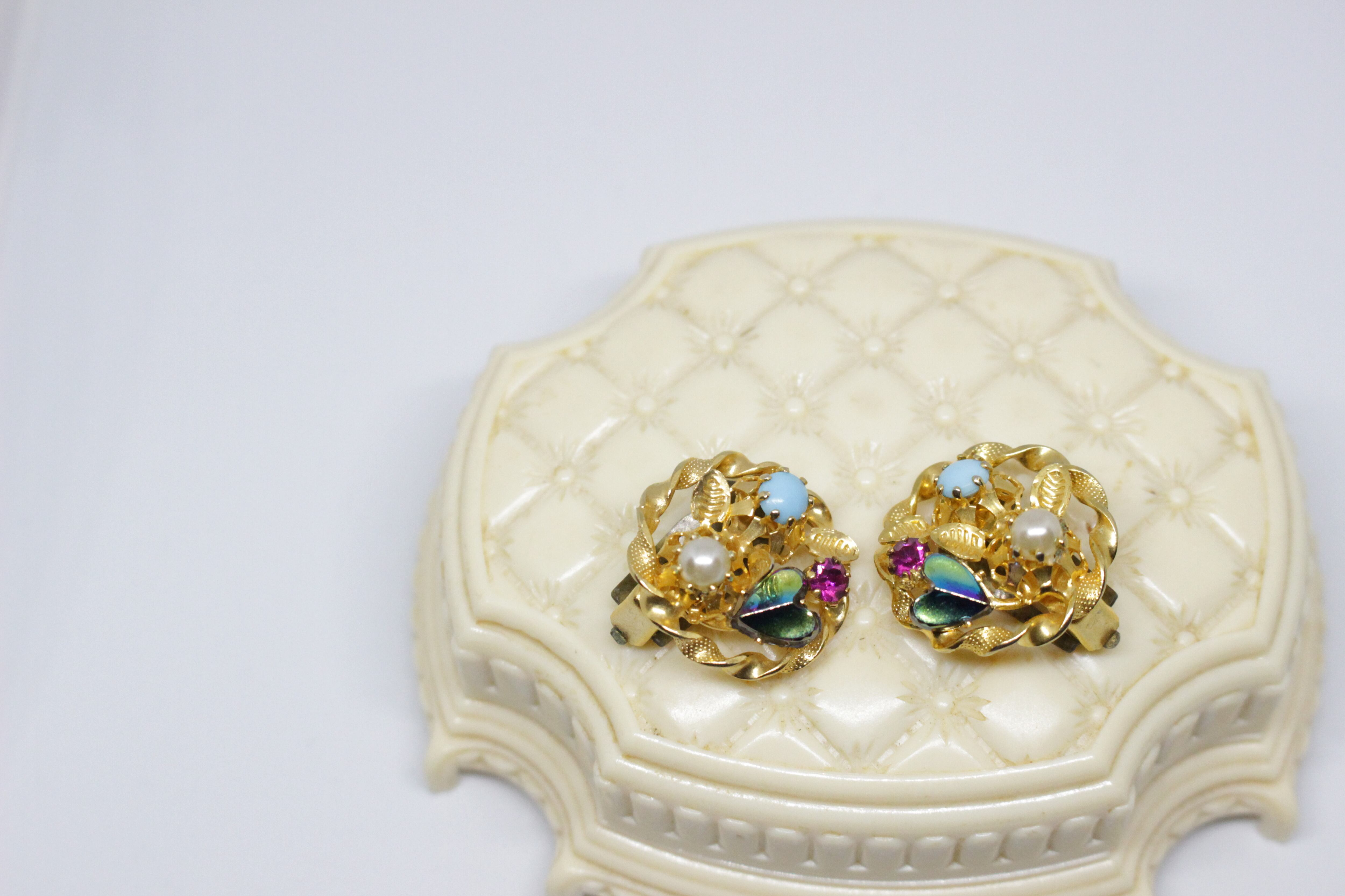 シークレットハートイヤリング lot2037