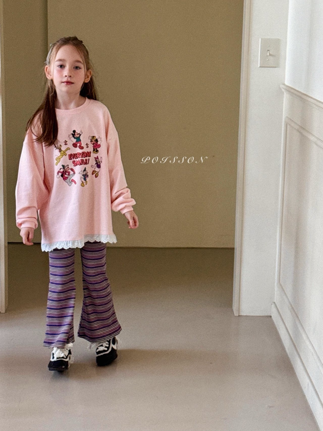 B649【即納】color pop pants