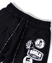 COOLAオリジナルパッチスウェットショートパンツ (BLACK)　CQ-48135
