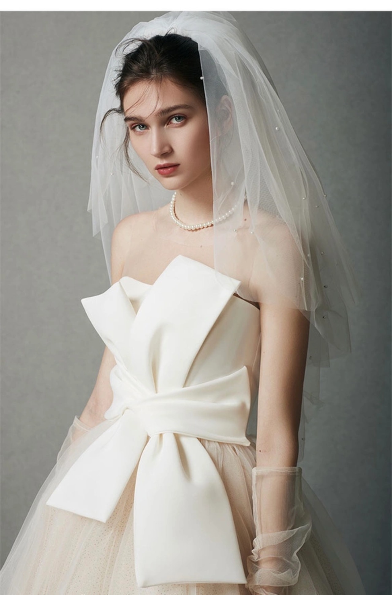 オフショルダードレス チューブ ウェディングドレス | David1021k Dress 