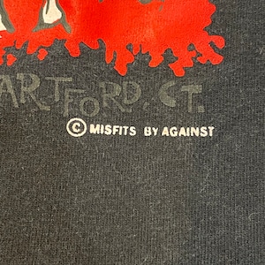 【against】バンドTシャツ Misfits ミスフィッツ バンt ロックTシャツ US古着 Mサイズ アメリカ古着