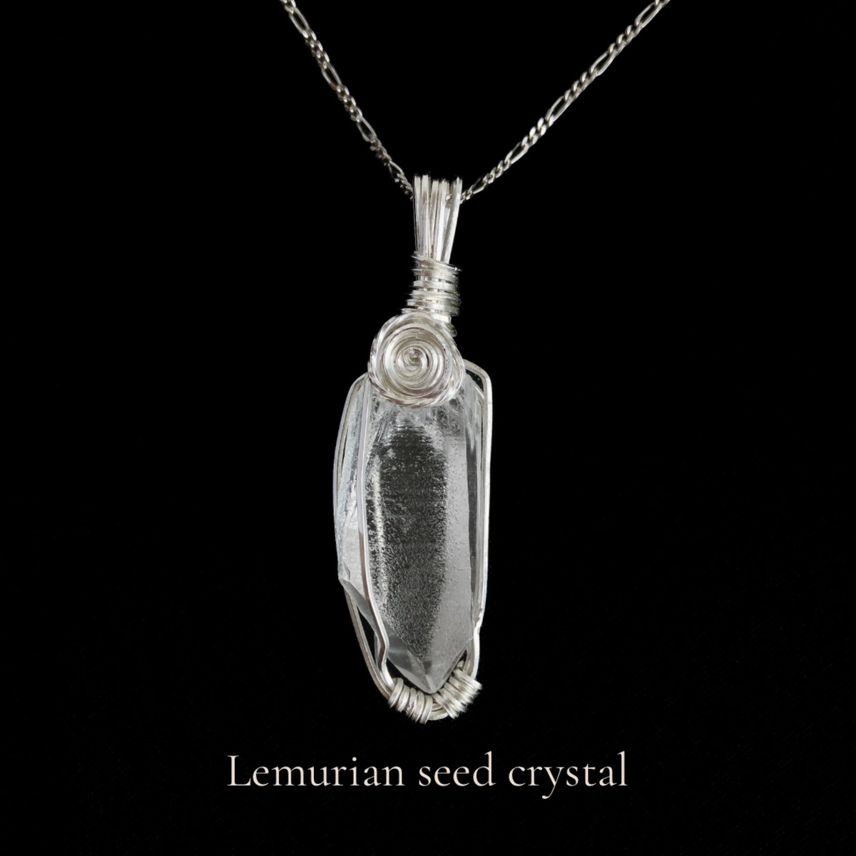 希少 レムリアンシードクリスタルネックレス♢Lemurian seed crystal 