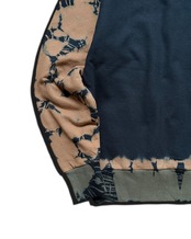 【数量限定販売】黒染めエルボパッチタイダイトレーナー In the cave