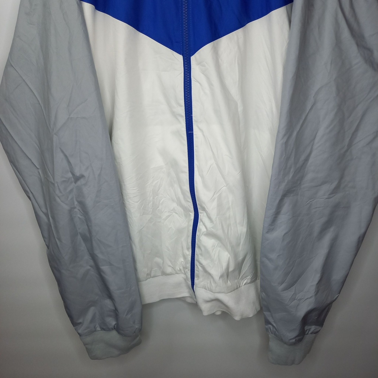 ナイキ　ウインドランナー　ナイロンジャケット　パーカー　企業ロゴ　ホワイト　XL