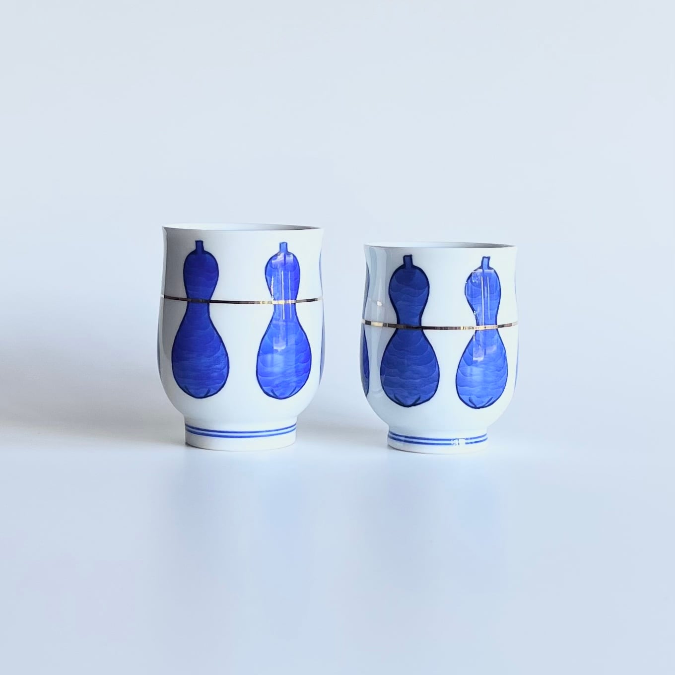 無病息災・金 湯呑(大)(小)