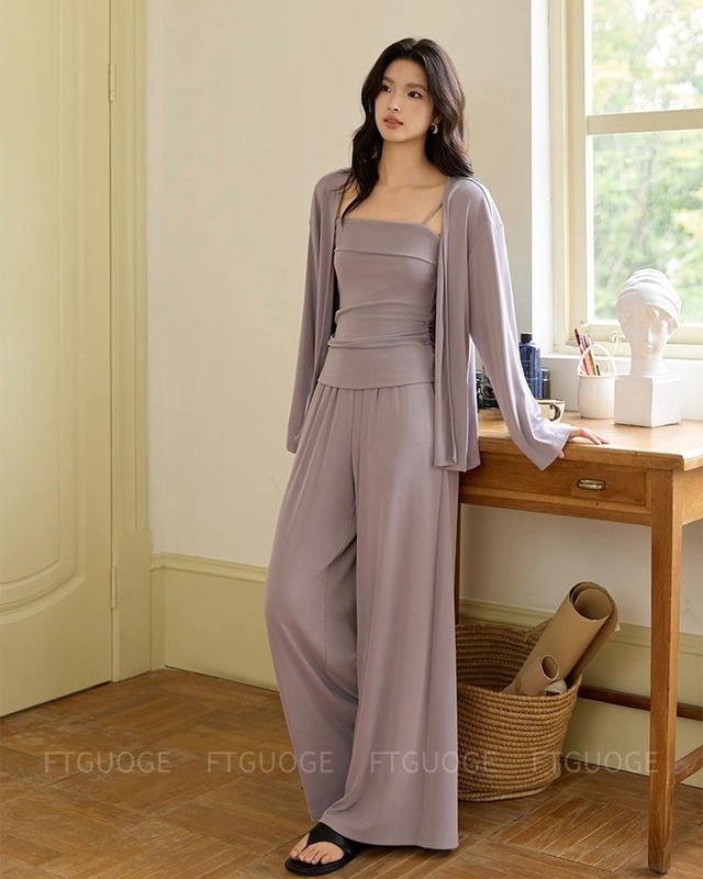 【セットアップ】カーディガン＋キャミソール+パンツ