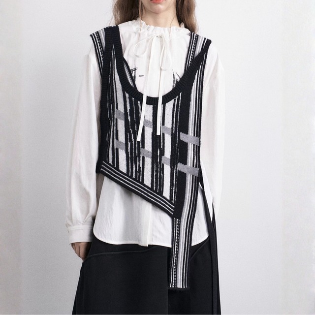 Sleeveless long cardigan vest C0320
