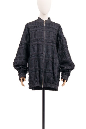 EMB FIRINGE BLOUSON / BLKNVY