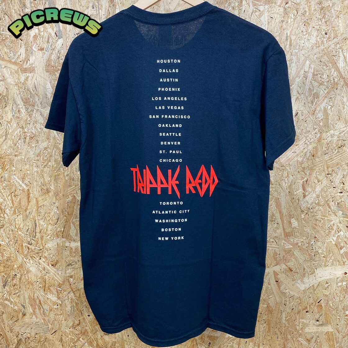 ファッション Tee shirt trippie redd tシャツ Trippie Redd トリッピーレッド 2018 TOUR MARCH Tee Tシャツ 半袖 Mサイズ 古着 ヴィンテージ HIPHOP