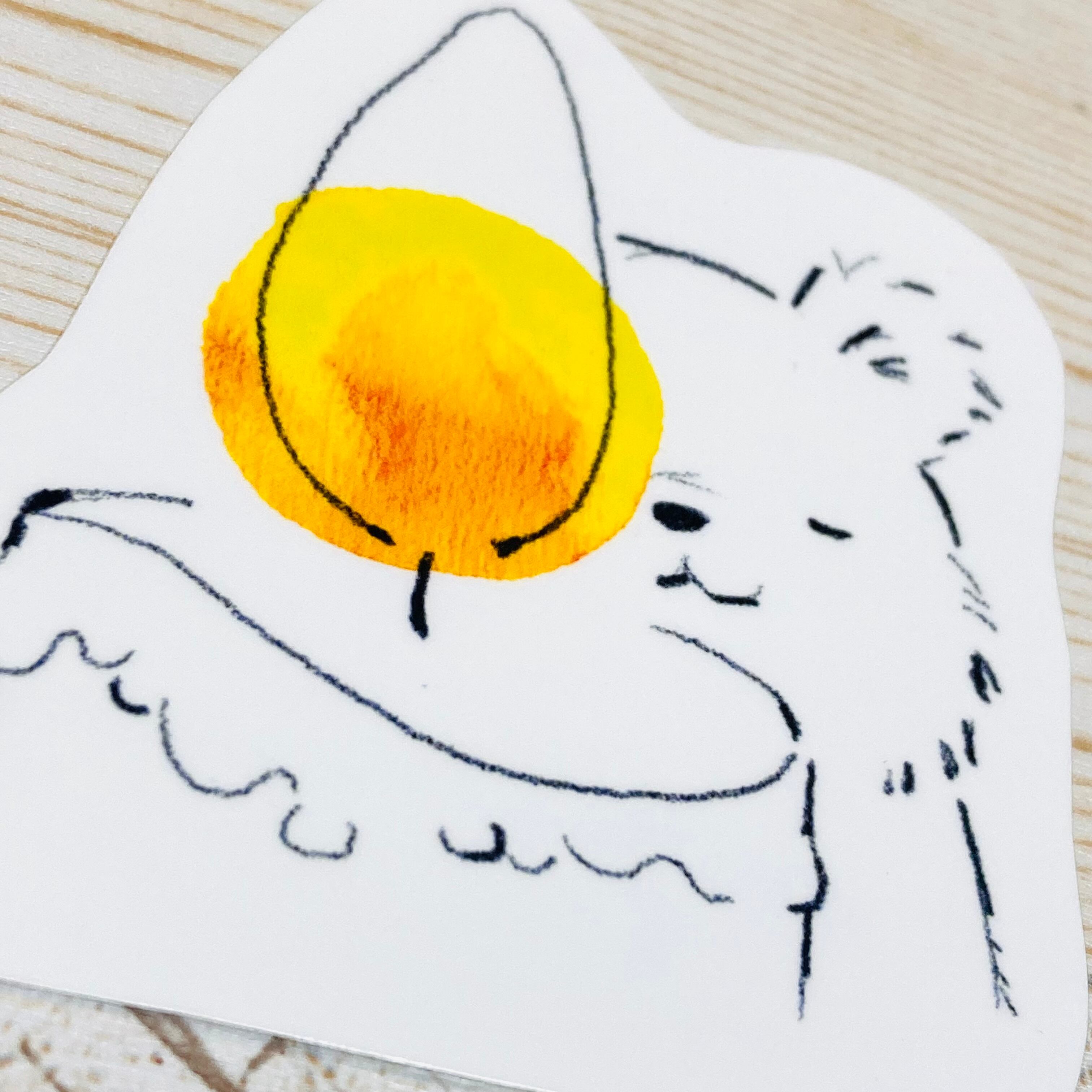 白くまステッカー◎静かな灯