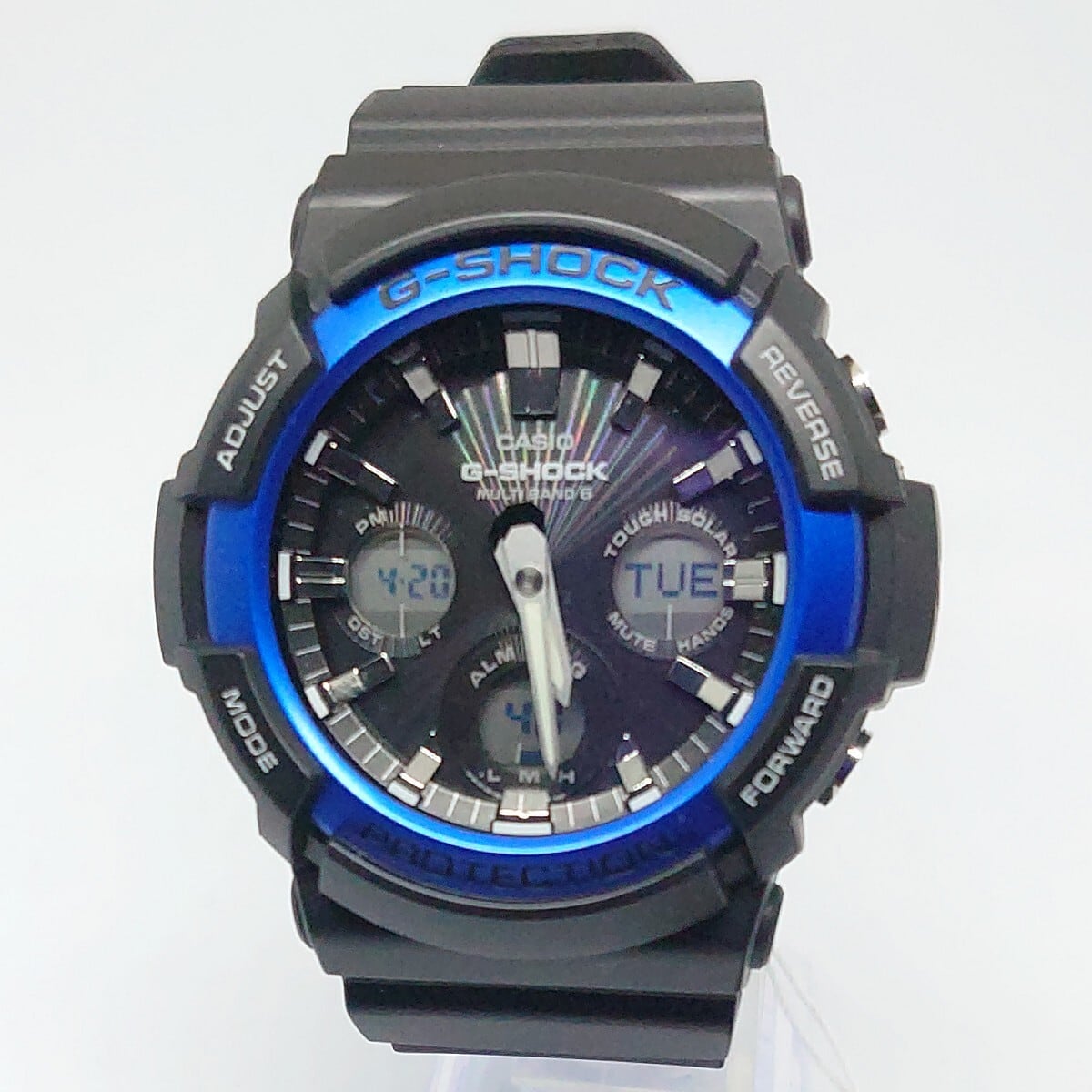 中古】Casio G-Shock GAW-100B-1A2ER メンズ腕時計 ブルー 電波 ...