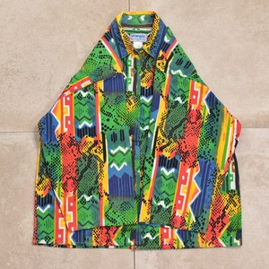 80～90s Wrangler re:design total pattern cotton shirt