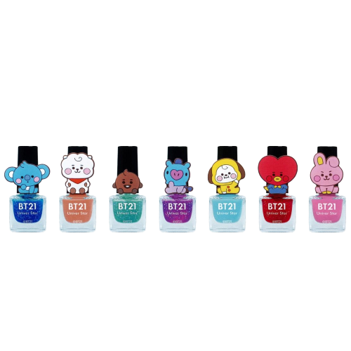 【N00001】BT21 はがせるネイル 7pcs/set