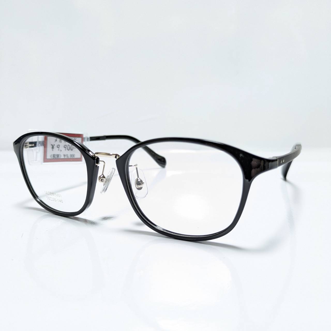 【ブリーズアイ】ボストンコンビフレーム ブラック