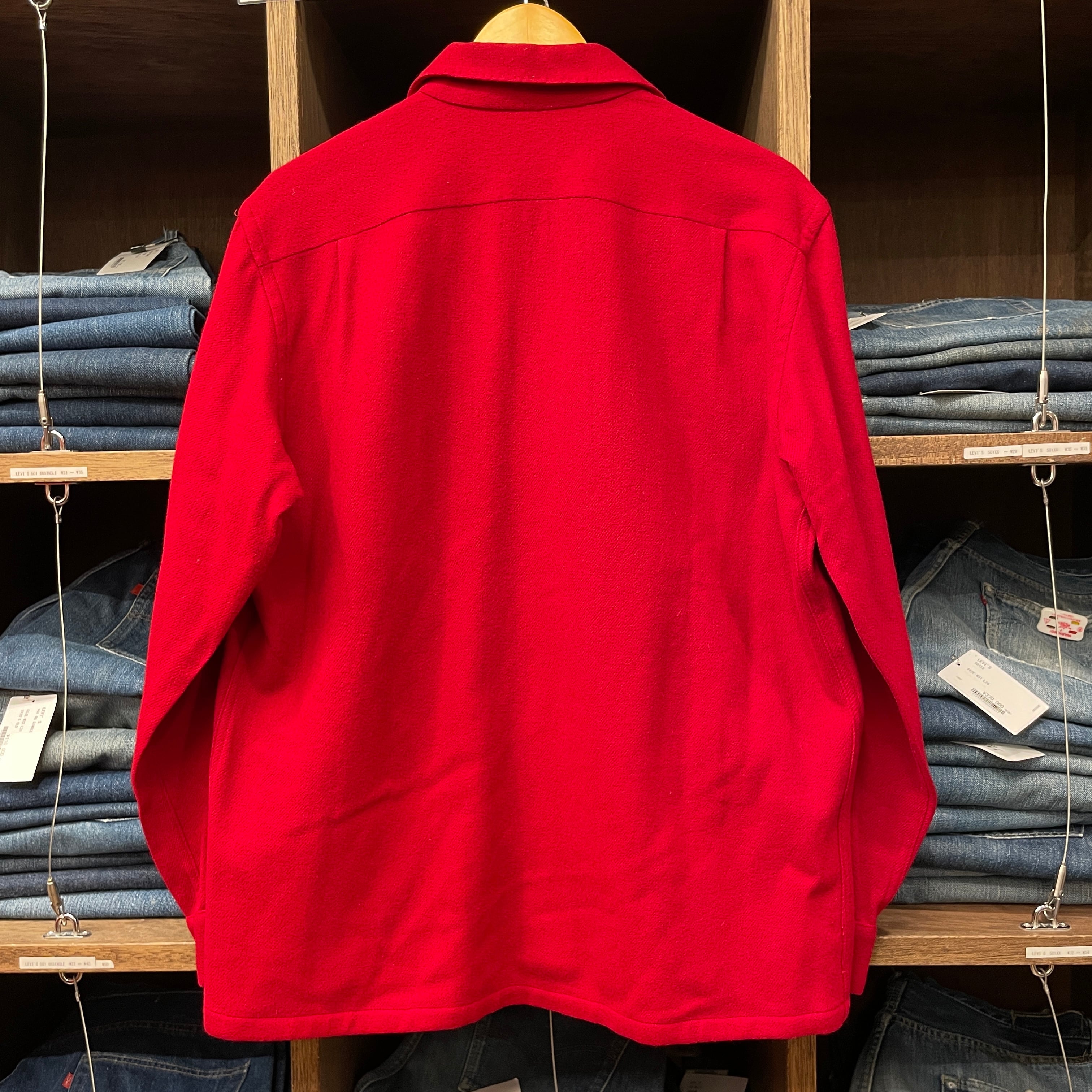 ①1950'S McGREGOR RED WOOL SHIRT | safarionline