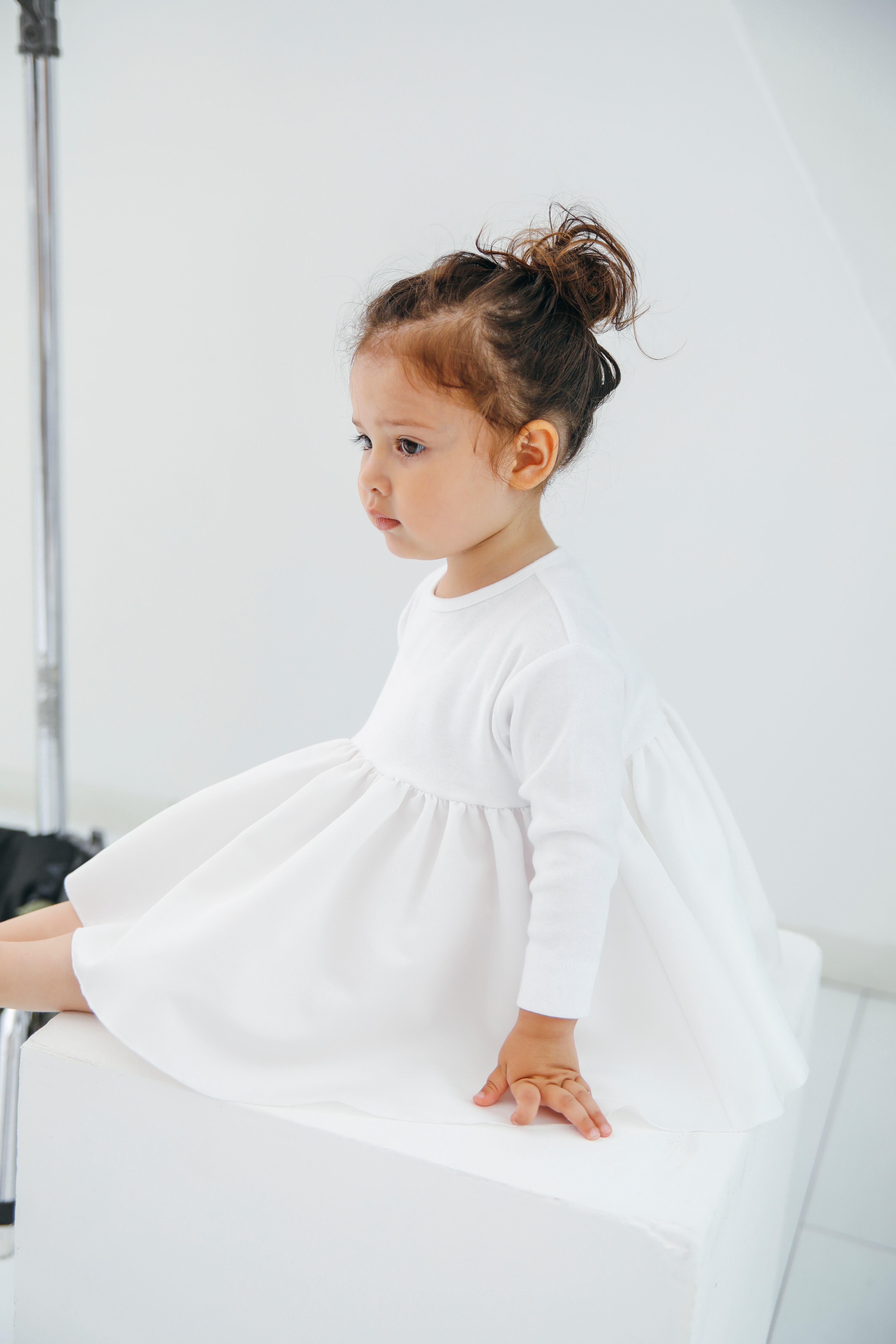BALLERINA LONG T-DRESS SMOKEPINK 7M-6Y | AMICA・kids