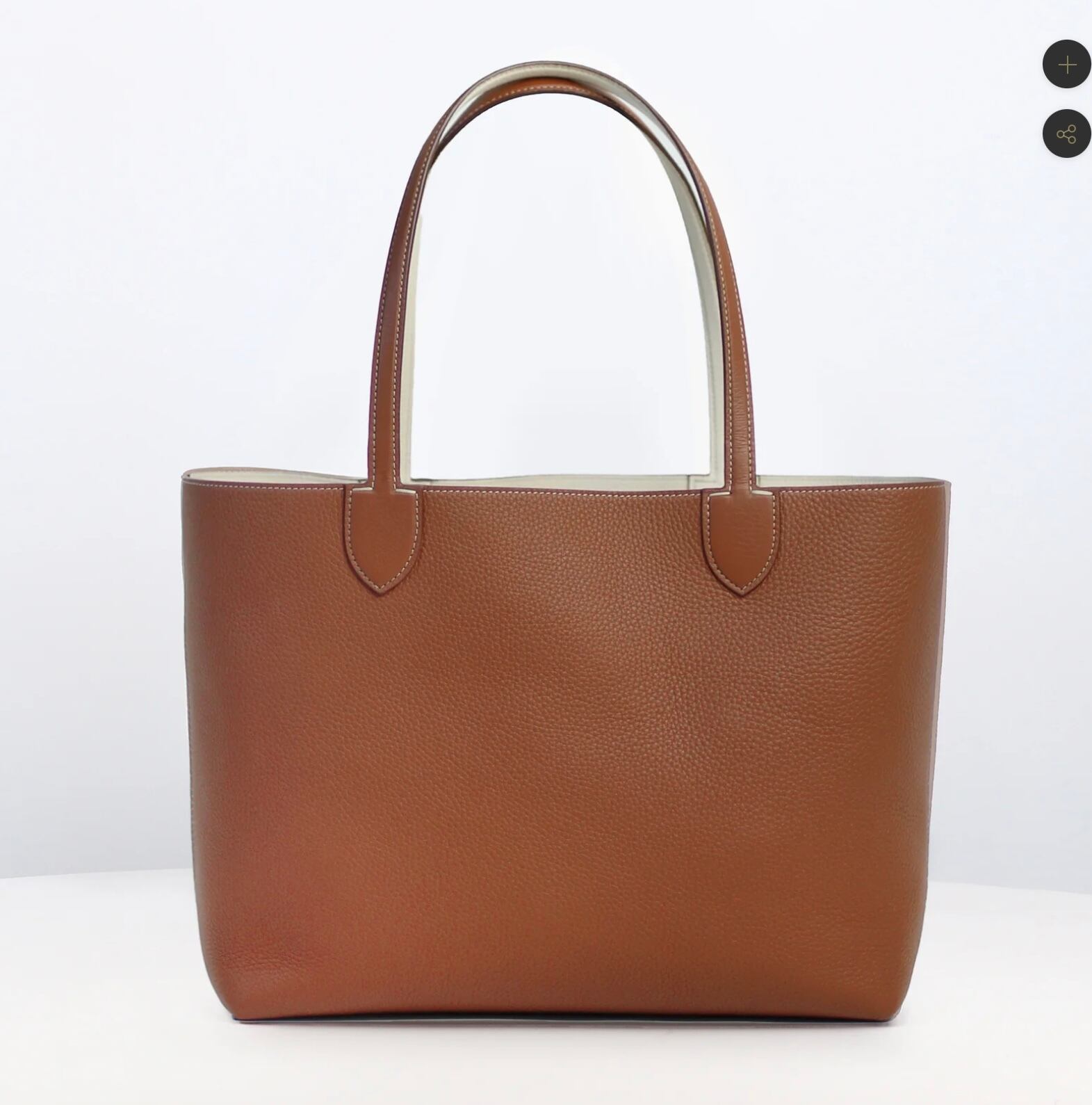 michino Paris リバーシブルトートバッグ - リヴォリ 横長 ゴールド 