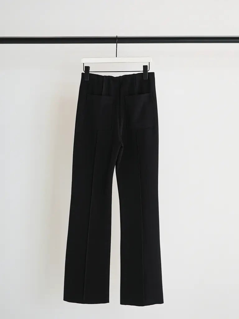 【CHIGNON】ソフトリブフレアパンツ　3861-069GL