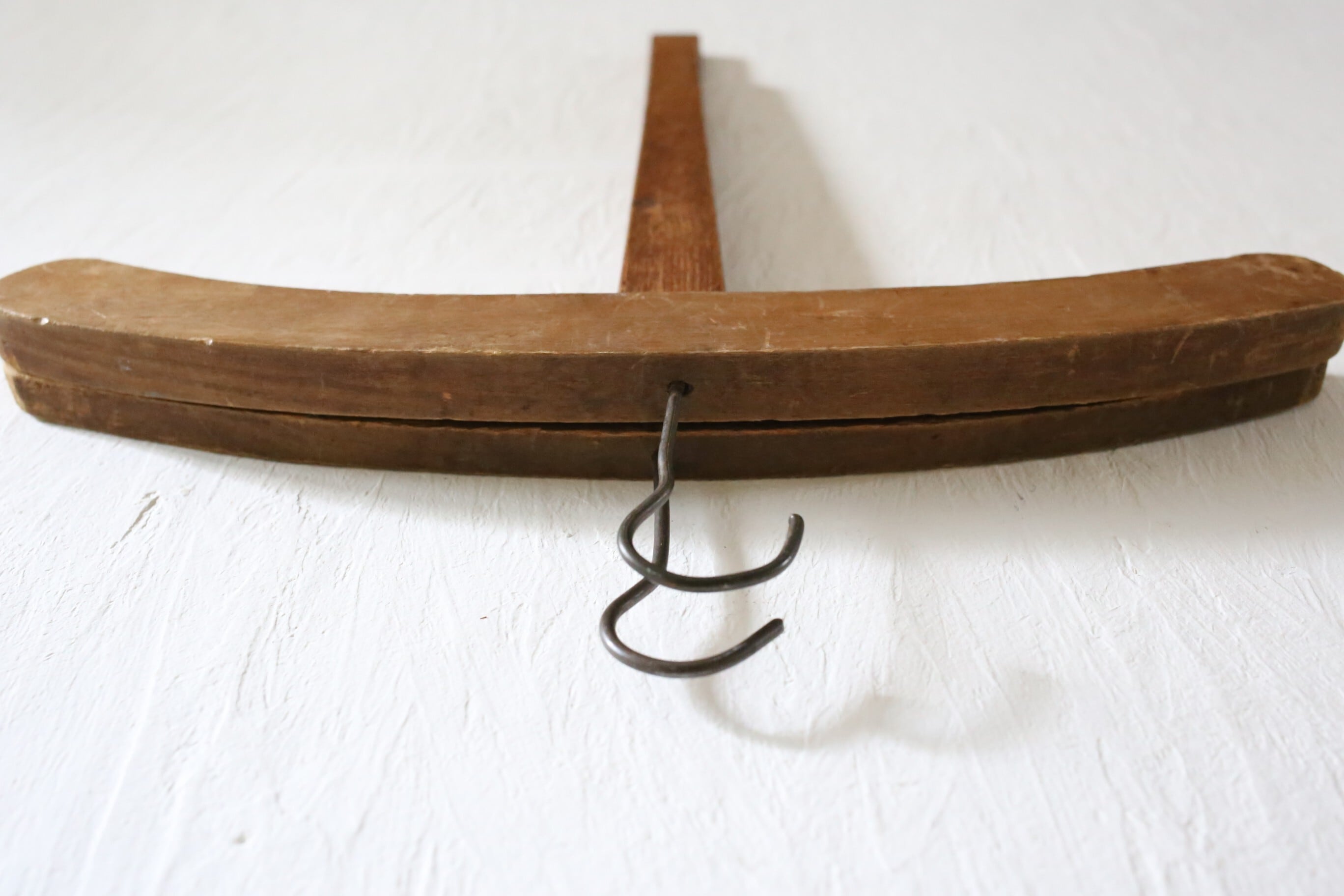 フランス アンティーク ヴィンテージ 木製 十字ハンガー クロス