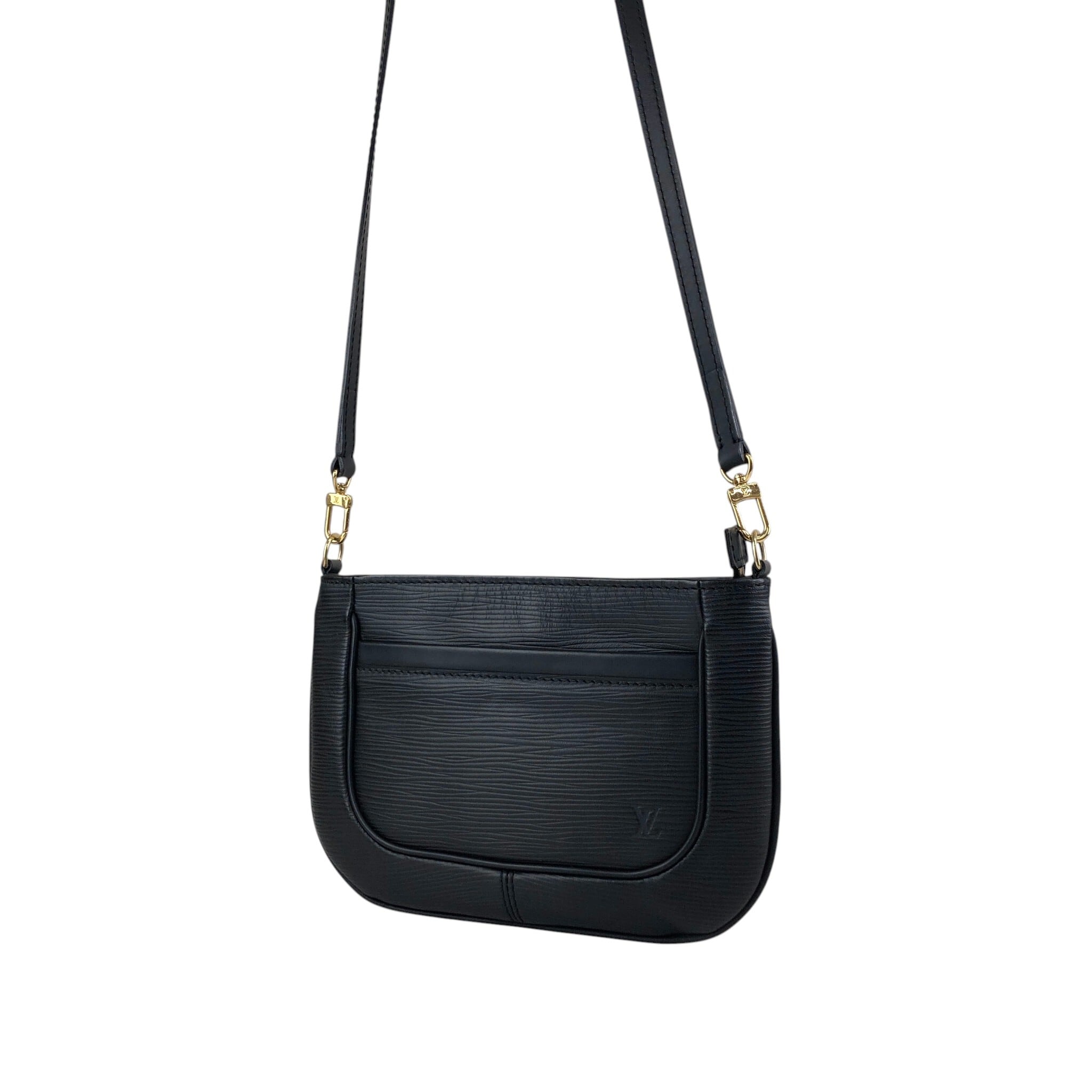 LOUIS VUITTON ルイヴィトン エピ ショルダーバッグ ブラック レザー