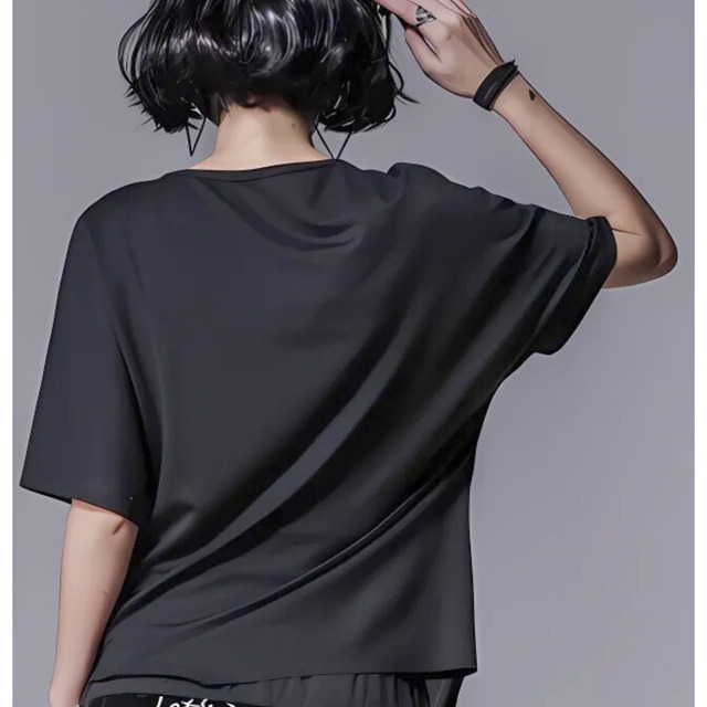 Knot detail draped crew neck T-shirt C1093