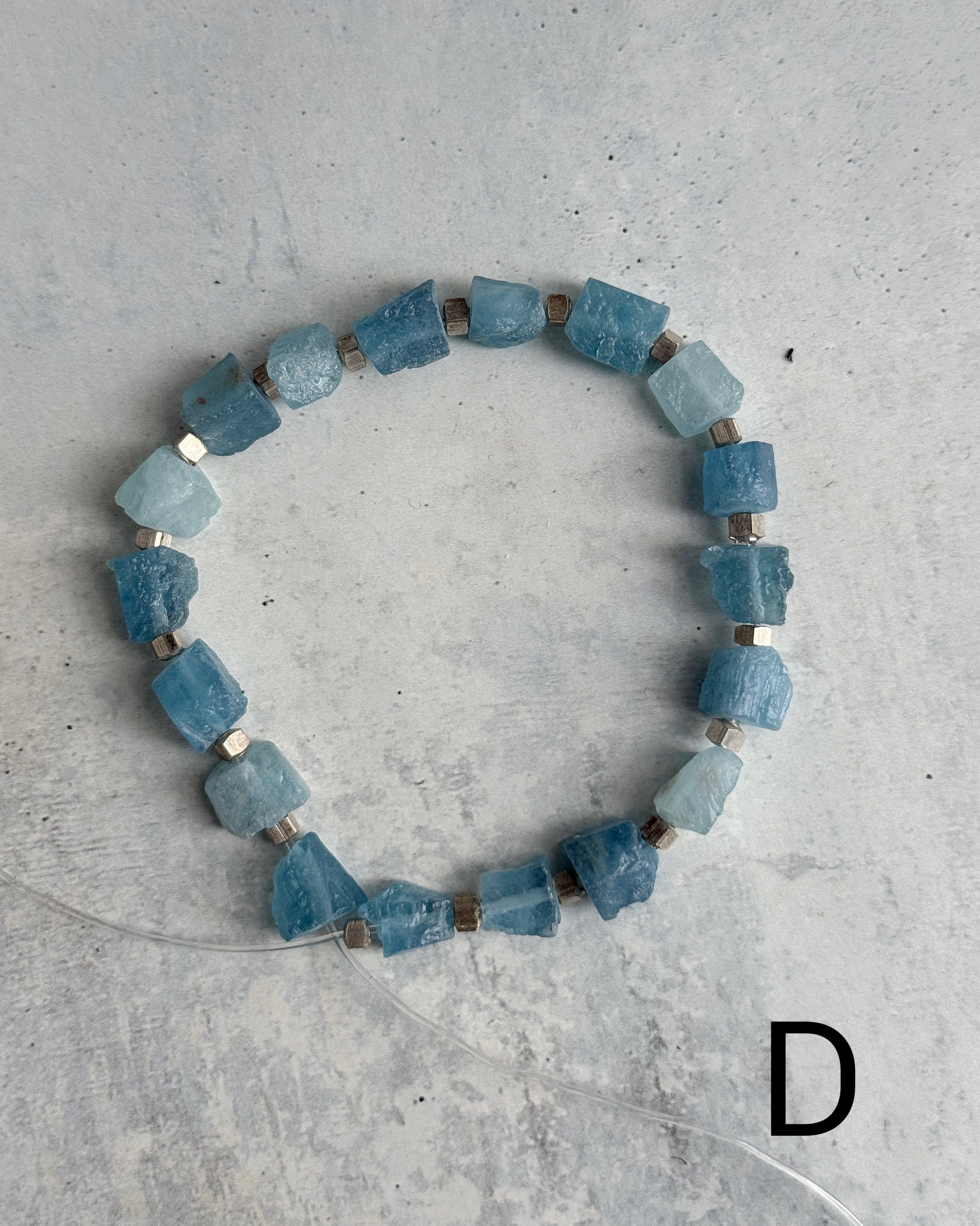 rough rock bracelet(サンタマリアアクアマリン)