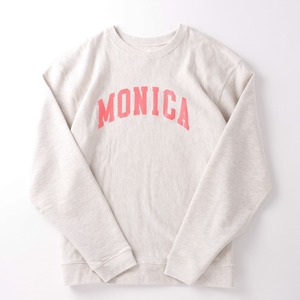 【新品】GROWN IN THE SUN reverse weave crew sweat shirt big size MONICA coral MINTENS別注品 Made in USA ／ グローインザサン リバースウィーブ  スウェット トレーナー オートミール  XL ビッグサイズ USA製 SUNSHINE＋CLOUD