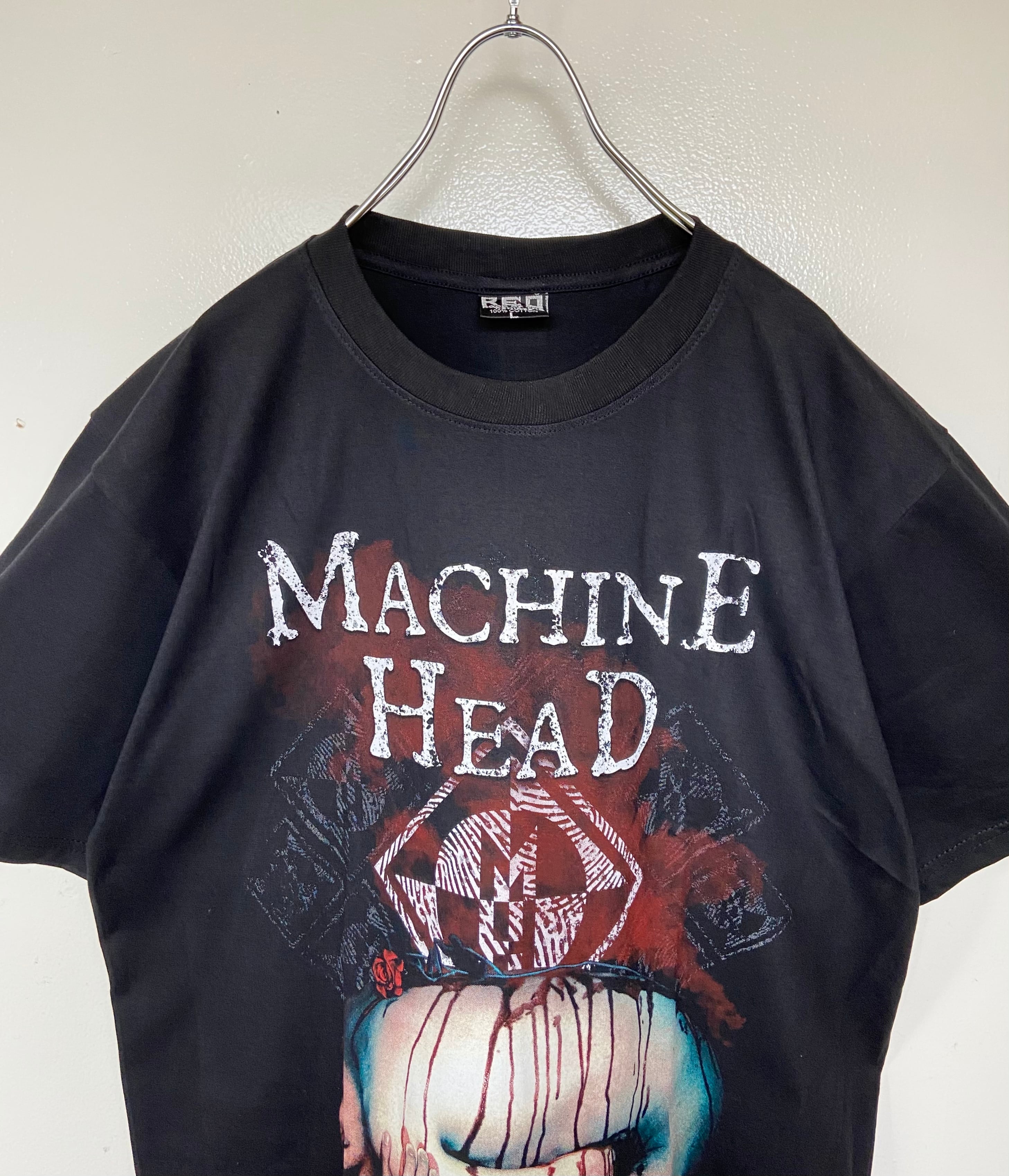 USA製 バンドTシャツ MACHINE HEAD/マシーンヘッド 両面ロゴ オーバーサイズ メタル | 【古着  らくふる】ビンテージ&リメイク専門のオンライン古着SHOP powered by BASE