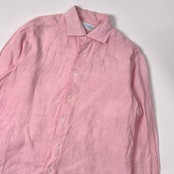 リネン100% Maker's Shirt 鎌倉 メーカーズシャツ カマクラ 長袖シャツ 41/ピンク メンズ 日本製