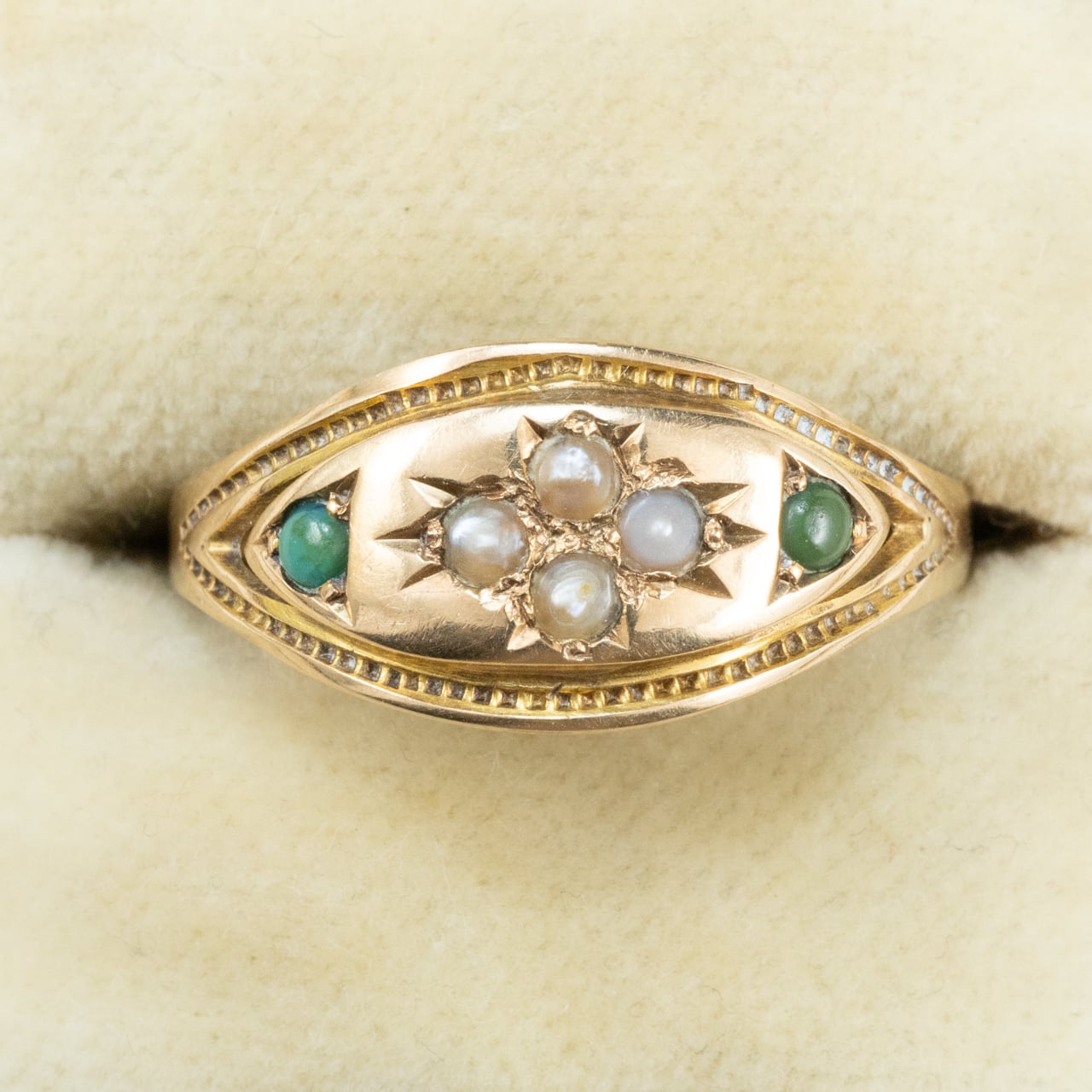 ターコイズ | アンティークジュエリー デイジーリング ☆DaisyRing☆