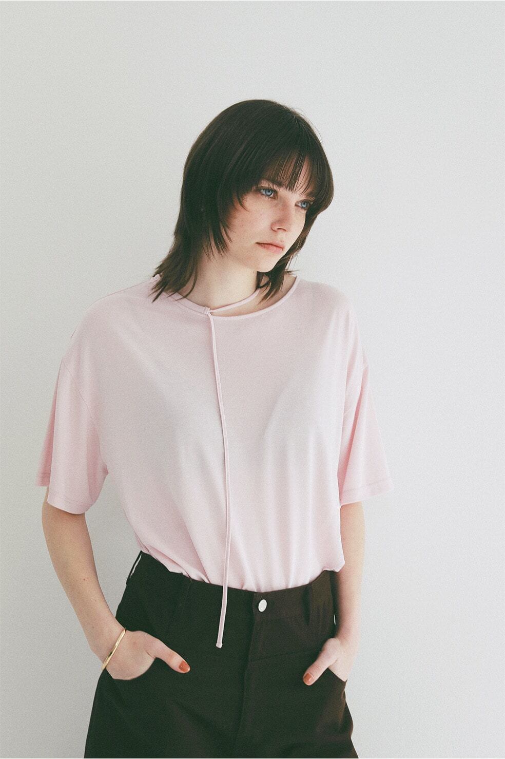 CLANE DROOP THIN CODE SOFT TOPS | FLICKA ASHIYA