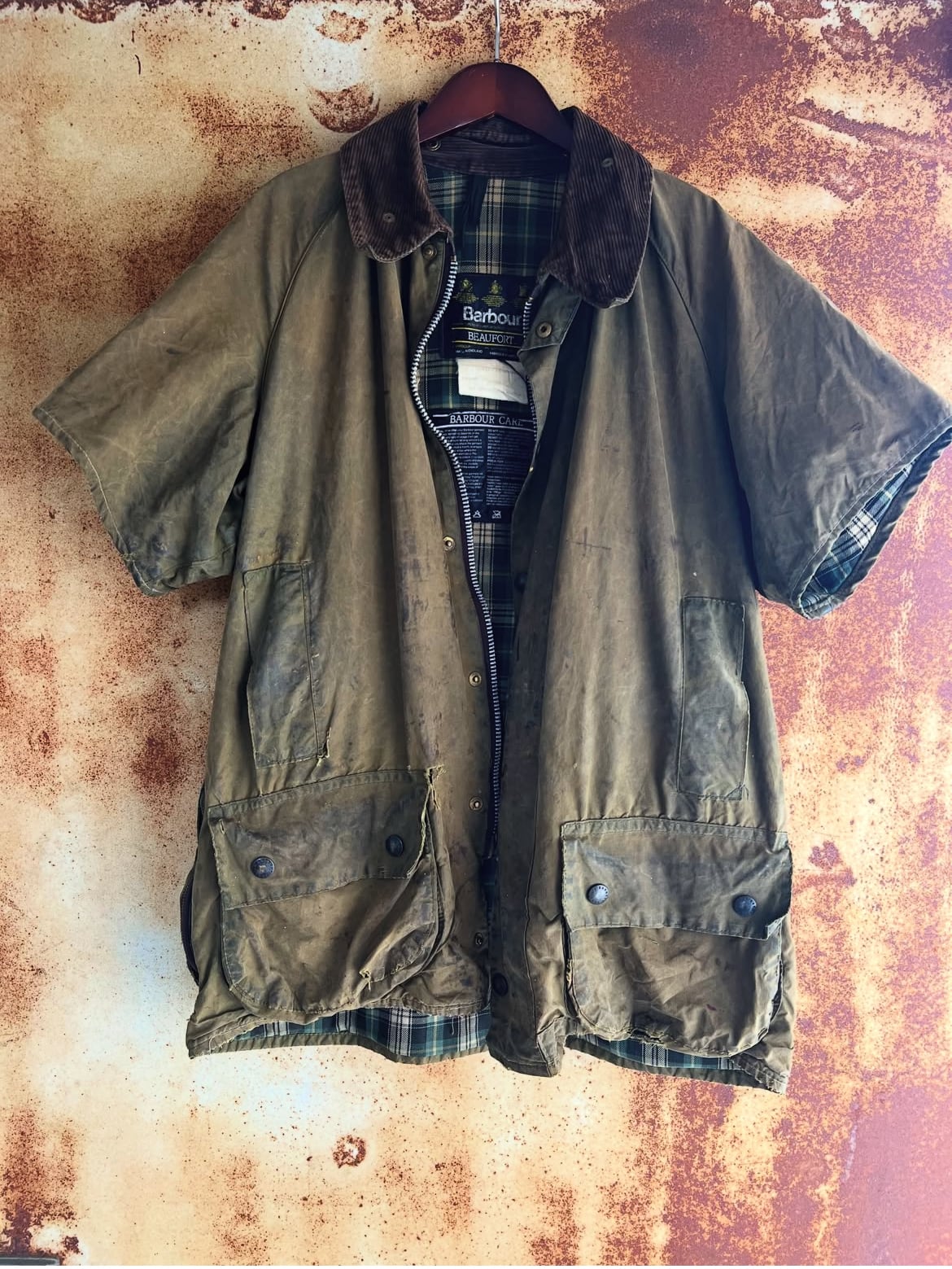 - Jacket Wax Beaufort® Barbour 英国製チンスト [激シブ]BARBOUR90sオイルドジャケットBEAUFORT Olive Press J. - Jackets Men's | ジャケット・アウター