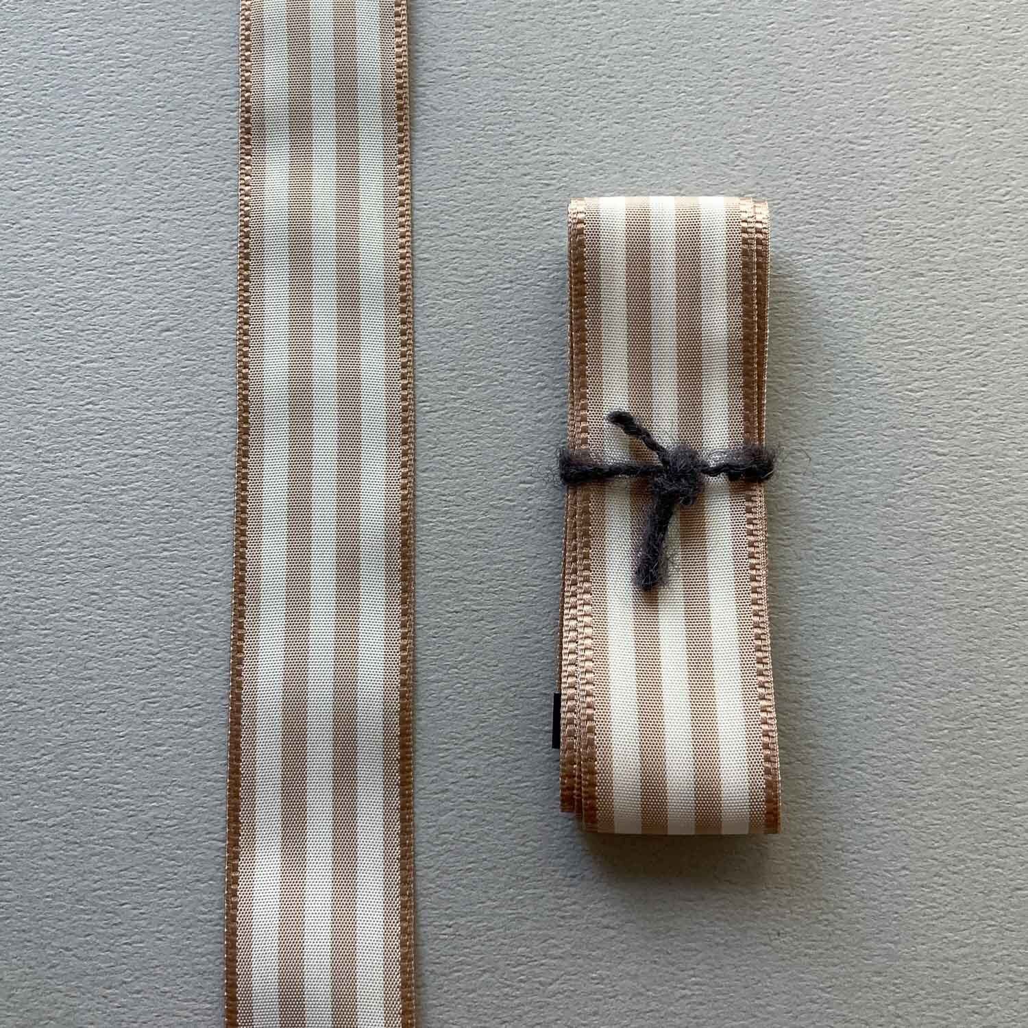 再入荷〉MOKUBA ナチュラルストライプリボン（50cm〜） | Dua