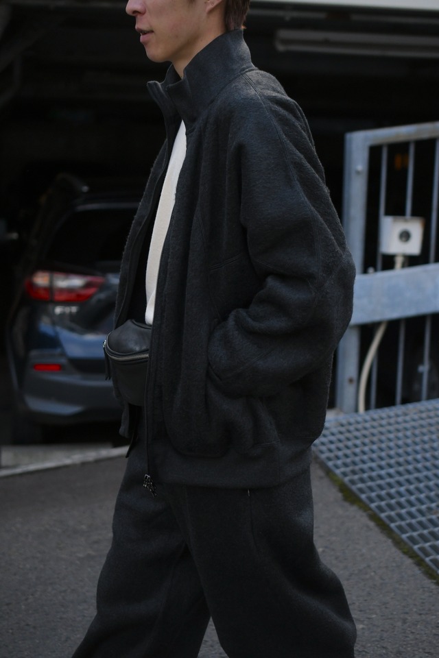 blurhms /  Pe/Silk Fleece Track Jacket (HeatherBlack)