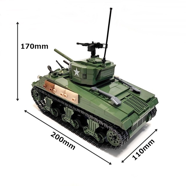 アメリカ シャーマン戦車 742PCS ESシリーズ