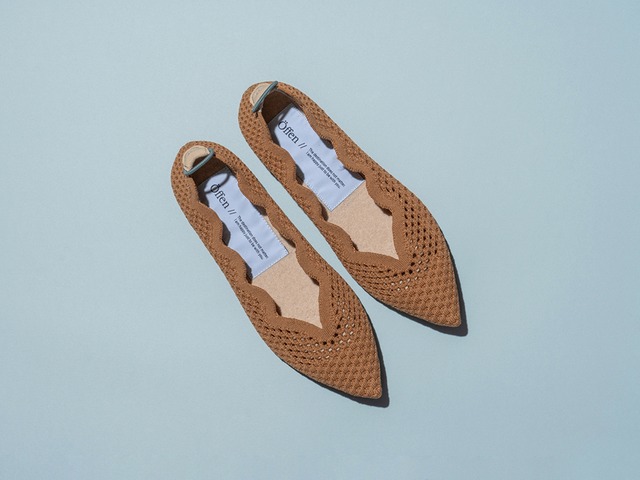 pointed-SCALLOP MESH / CAMEL