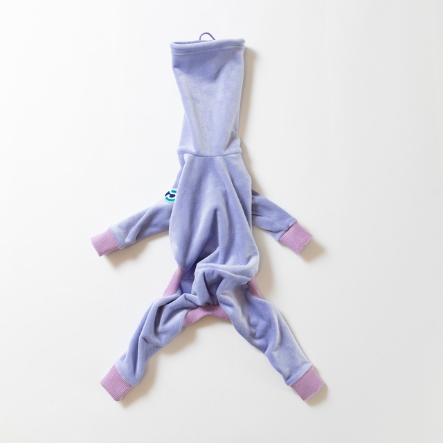 ベロアボンバーヒートロンパース　black  / イタグレ服