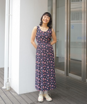 【送料無料】Flower print dress