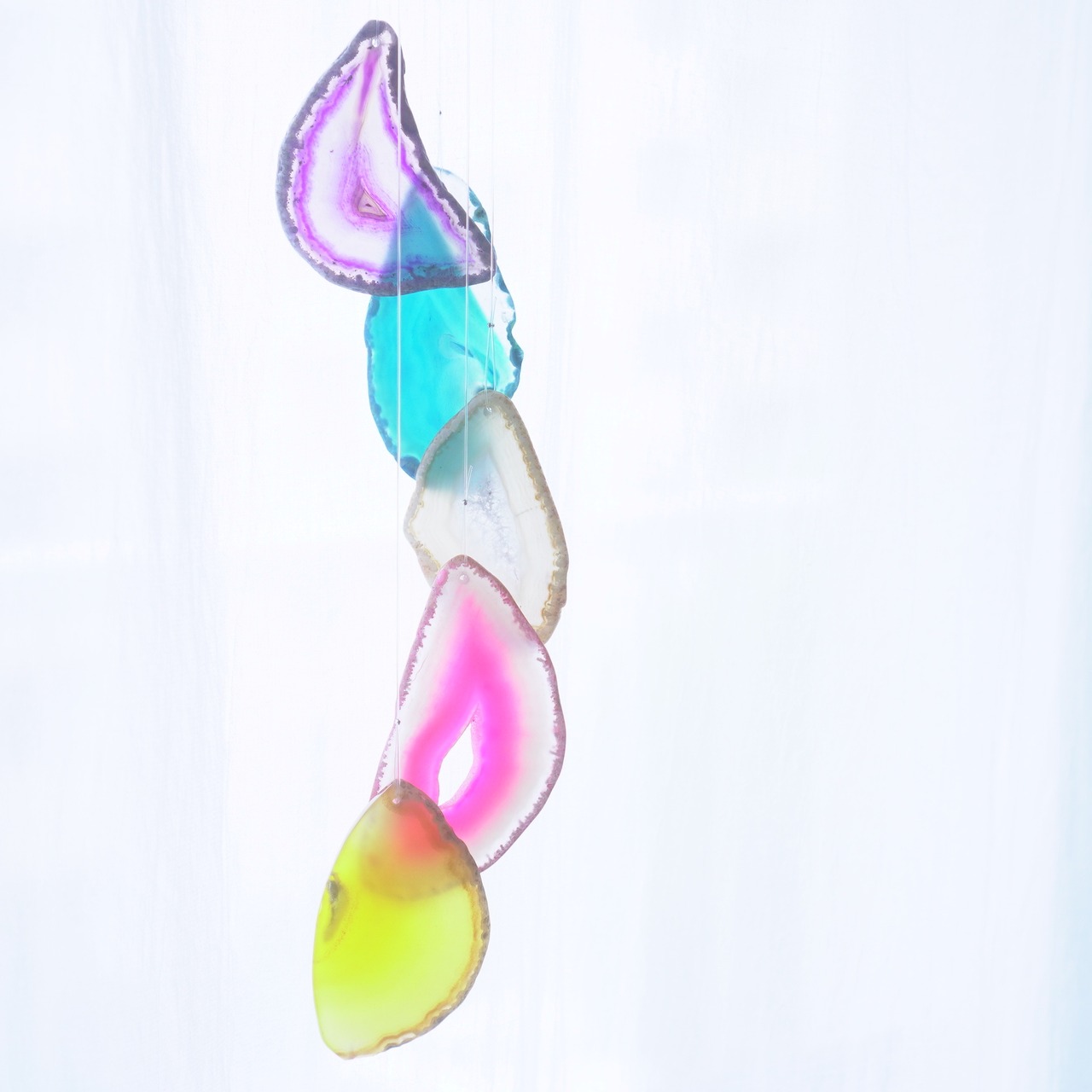 Summer Beach 08 - アゲートヒーリングチャイム / Agate Sun Catcher Wind Chime 1036