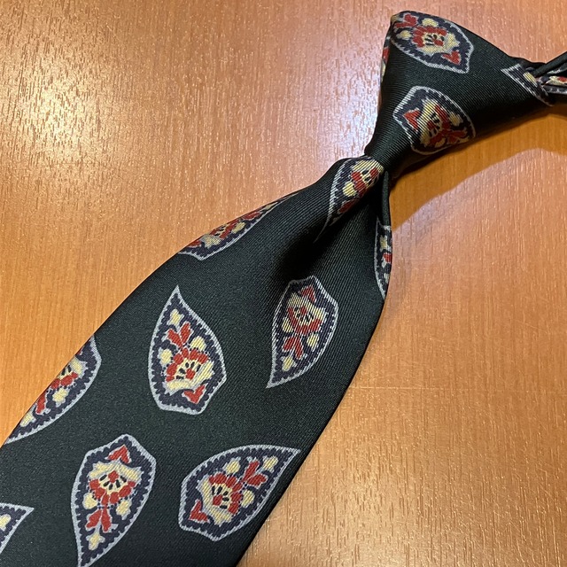 未使用品" F.Marino "SFODERATO" SILK PRINT TIE