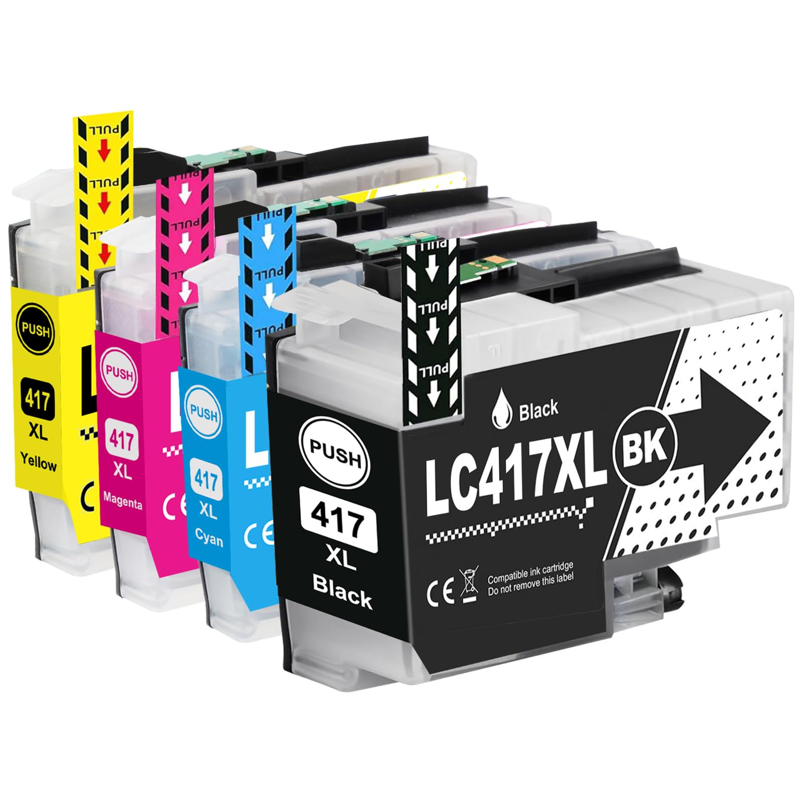【在庫のみ】【LAIPENG】Brother用LC417XL LC417XL-4PK 互換4色インクカートリッジ大容量対応機種ブラザー MFC-J7500CDW MFC-J5800CDW MFC-J7600CDW HL-J7010CDWプリンター全色?料最新IC残量表示(BK/C/M/Y)
