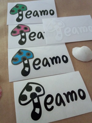 Teamoﾒｲﾄﾞ♡ステッカー