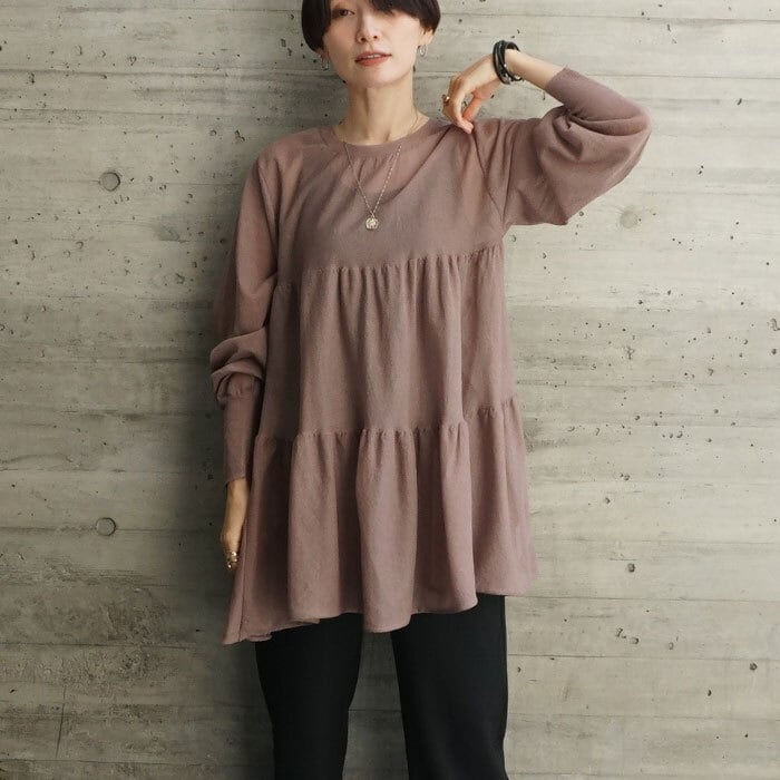 ティアードチュニックニット | FASHFREN/ファッシュフレン「35歳 ティアードチュニックニット | FASHFREN/ファッシュフレン「35歳
