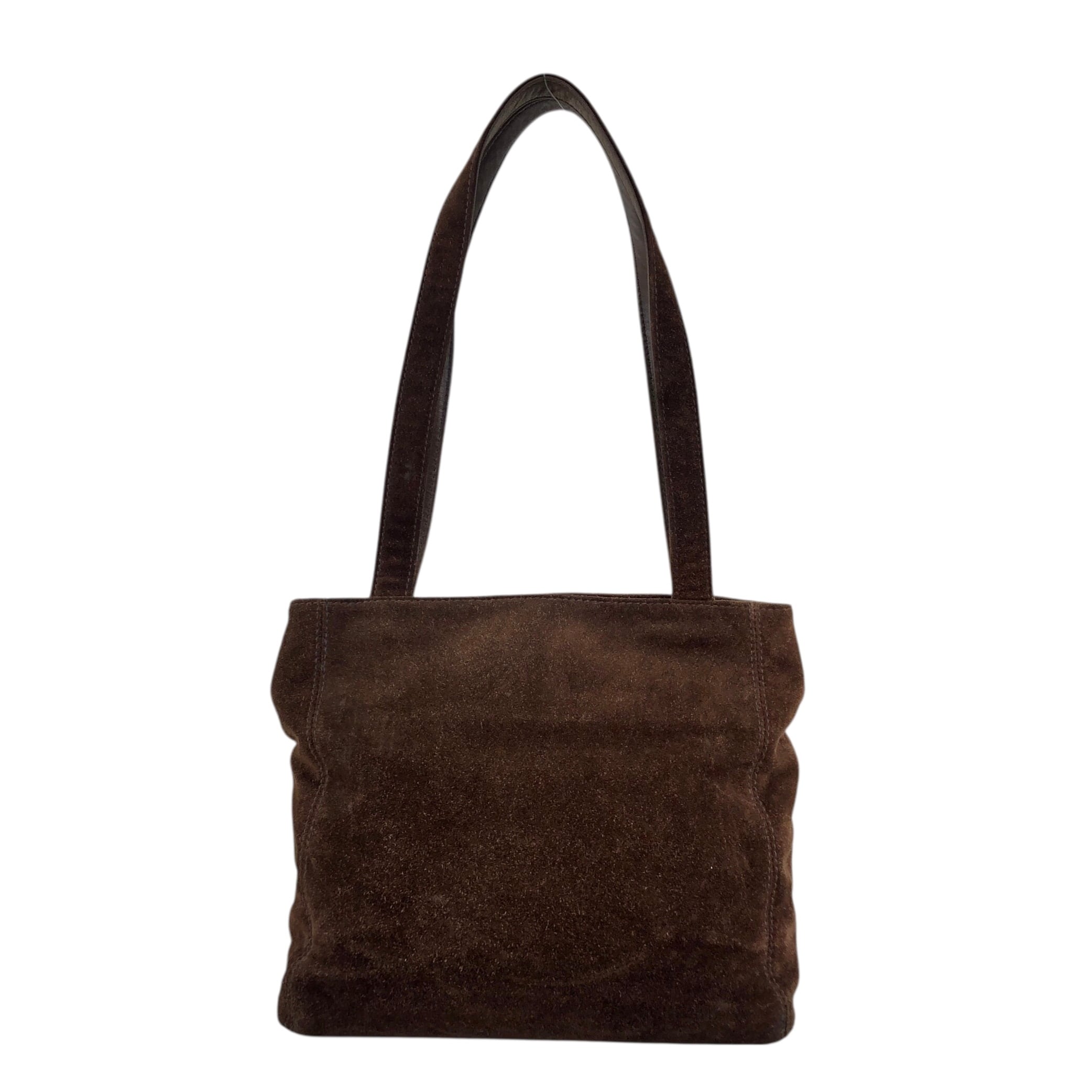 CHANELスウェード ヴィンテージ風バック CHANEL シャネル トートバッグ ブラウン ココマーク スウェード