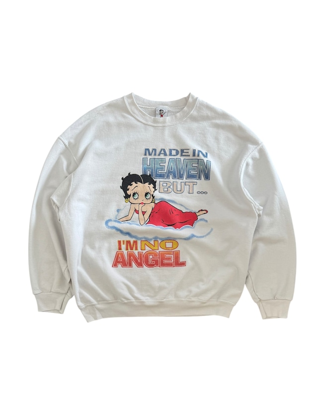 00s Betty Boop No Angel Sweat Shirt スウェット (XL)
