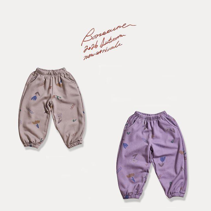 cello flower jogger pants【BONEOUNE】※10月上旬〜中旬発送予定