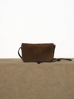 LOEWE ロエベ　アナグラム　スウェード　ショルダーバッグ