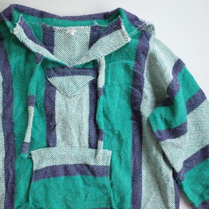 Mexican baja hoodie "green×purple"